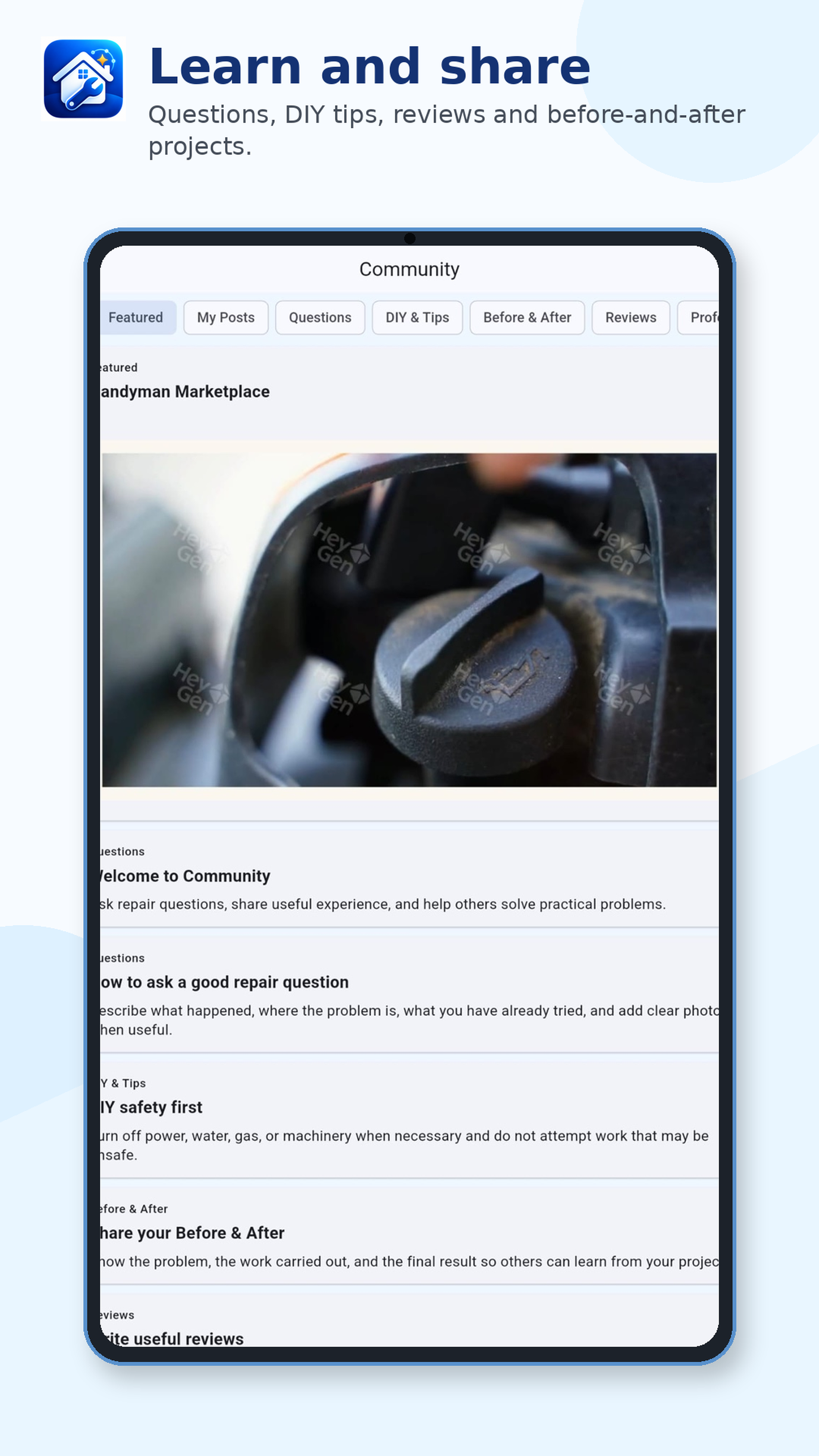 Handyman Marketplace Community